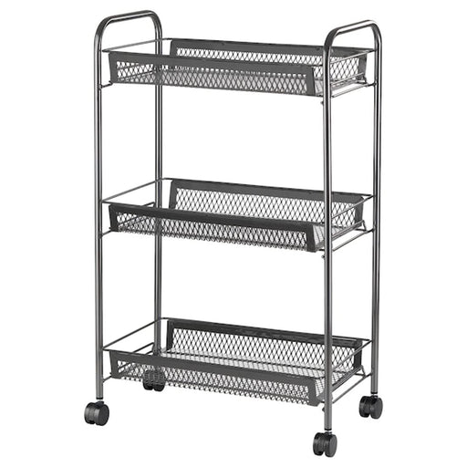 Digital Shoppy IKEA Digital Shoppy A black Ikea trolley measuring 26x48x77 cm, perfect for organizing your home or office. The Ikea Trolley in Black, measuring 26x48x77 cm, a versatile and functional storage solution for any space.  60411956