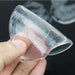 Transparent silicone gel forefoot pad for women's high-heeled shoes, providing lasting relief from foot pain.