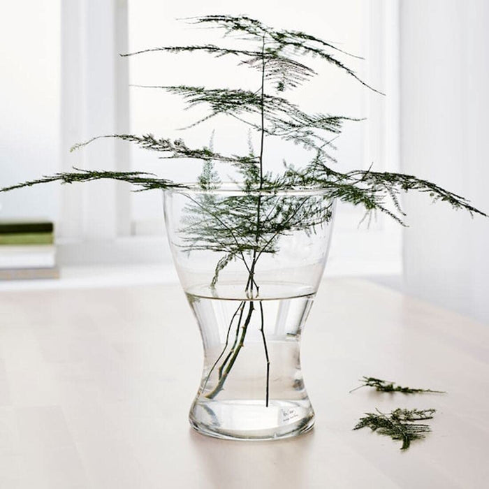 Digital Shoppy IKEA Vase, Clear Glass 20 cm