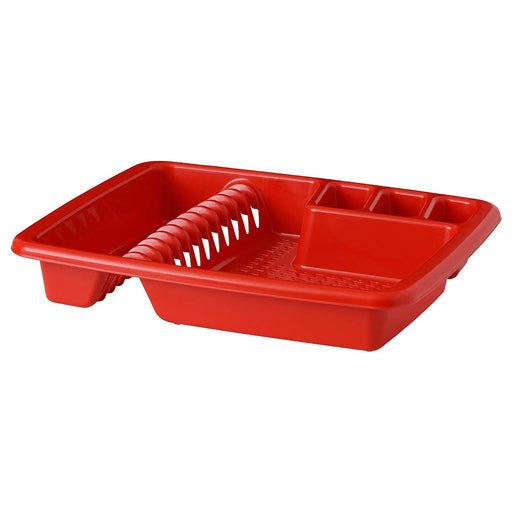 Digital Shoppy IKEA Dish Rack/Drainer, 46 x 36 cm (Red) 40485868 organize dry durable home lightweight design kitchen