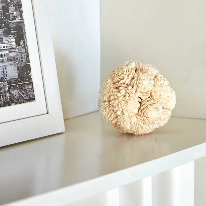Create a clean and modern home decor with a 10 cm decoration ball in a natural finish from IKEA, perfect for minimalistic spaces. 30449395