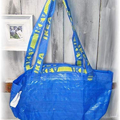 Digital Shoppy IKEA Small Shopping Tote Bags, Blue, 4 Pack