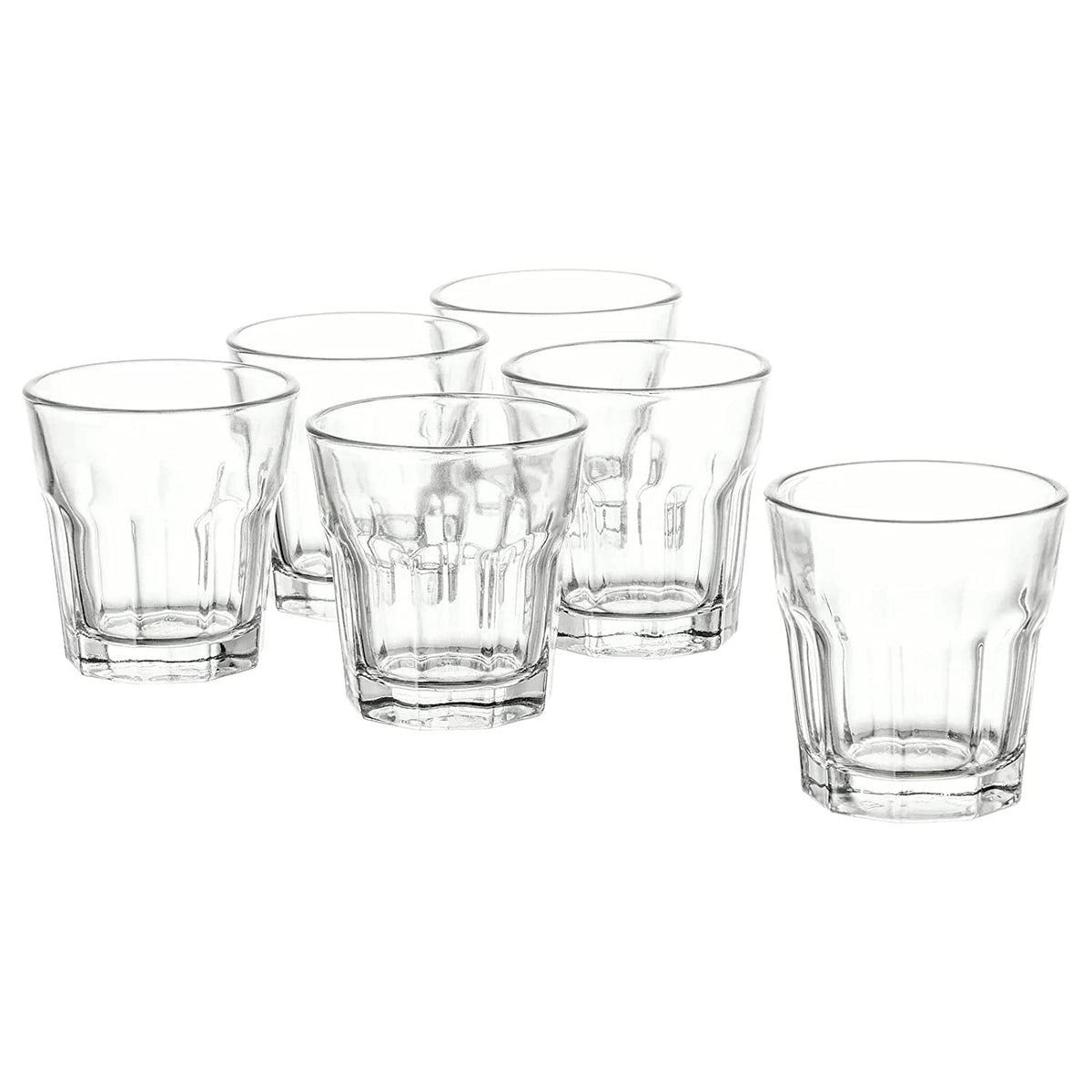 GODIS Glass, clear glass, Height: 6 Package quantity: 6 pack - IKEA