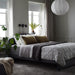 "Stylish and Cozy Bedding - IKEA LÅGBJÖRK Duvet in Dark Grey/White" 60489931
