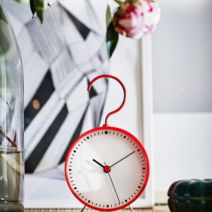  Digital Shoppy IKEA Clock, red 9x15 cm (3 ½x6 ),Alarm Clock, Wall Clocks, Alarm Clock Online, Analog Clocks , Digital Clock