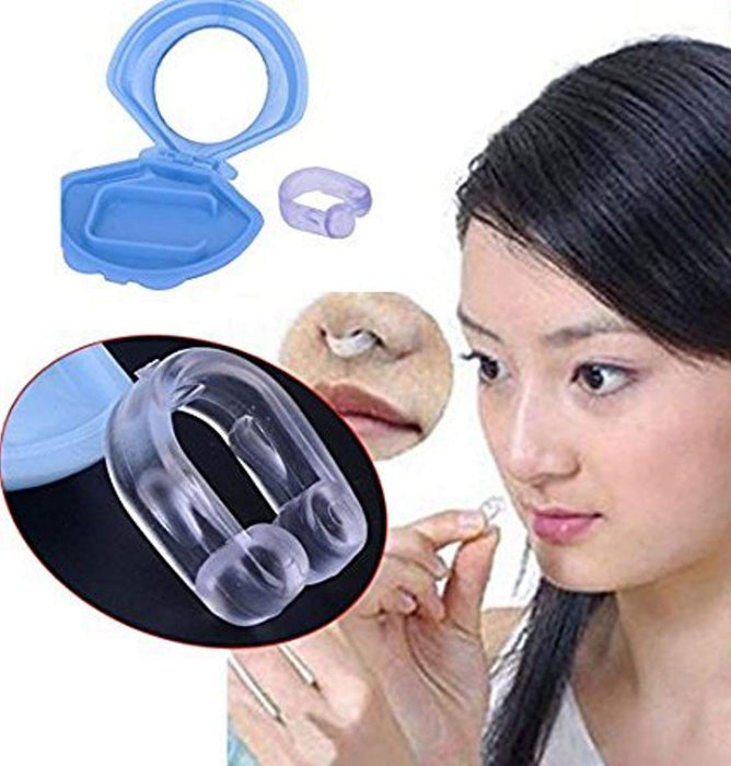 Digital Shoppy Silicon Anti-Snoring Free Nose Clip Healthy Breathing Aid Equipment