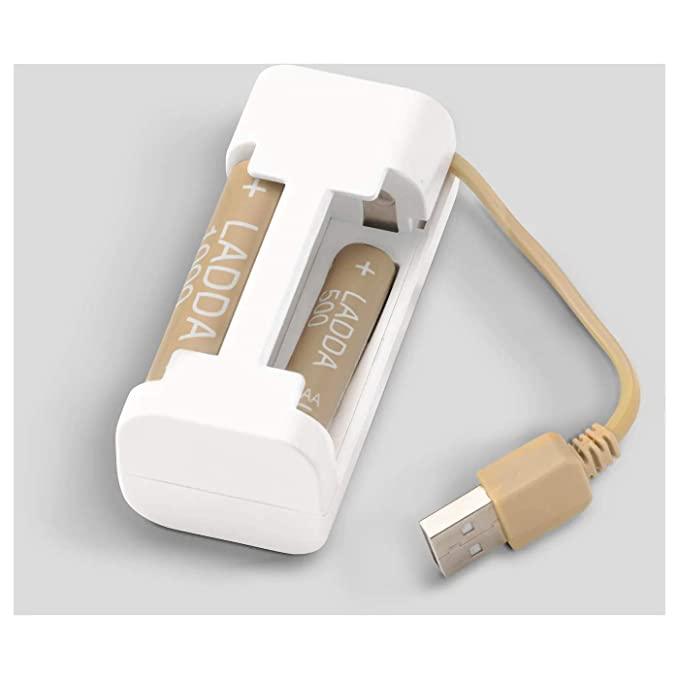 Multiple devices being charged simultaneously with the IKEA battery charger 50314324