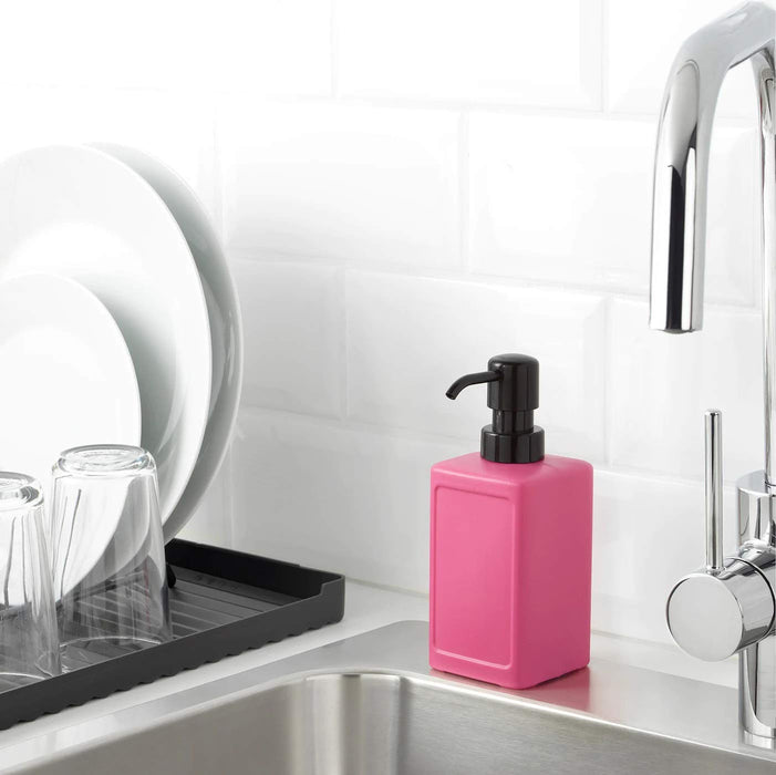 Versatile and attractive soap dispenser made of sturdy plastic materials 70428876 50428877 50424346