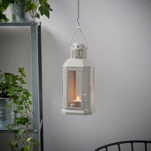Digital Shoppy IKEA Lantern for tealight, in/Outdoor, Grey, 22 cm (8 ¾"),Lantern, decorative lantern, paper lantern, hanging lantern, Sky lantern,00496581