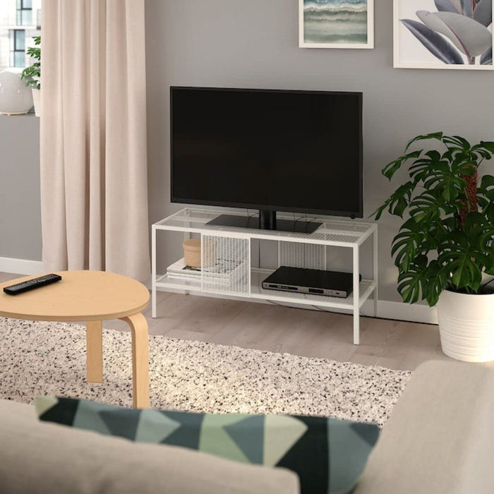 Digital Shoppy IKEA  TV Bench, Metal/White, 90x35x40 cm (35 3/8x13 3/4x15 3/4") , Affordable and chic IKEA TV Bench - Metal/White, 90x35x40 cm, a perfect addition to any home 50483878
