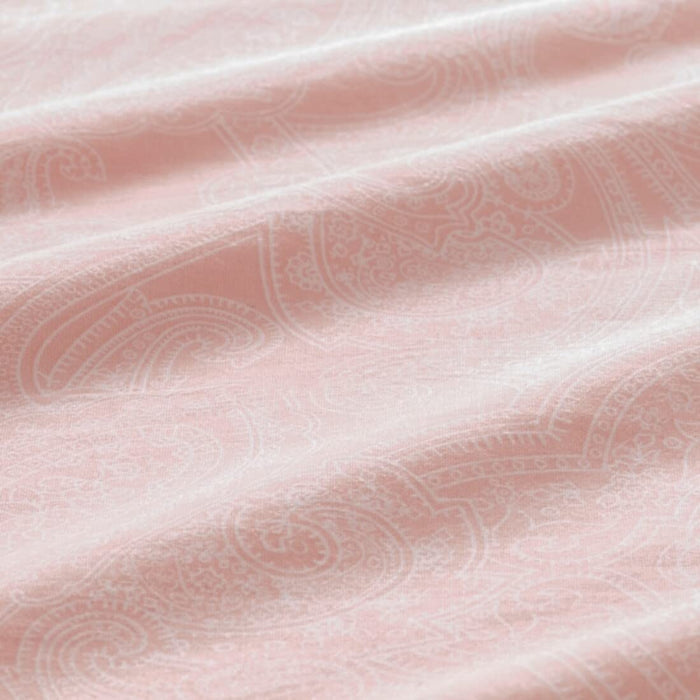 A closeup image of ikea fitted sheet of Extra soft and durable quality since the bedlinen is densely woven from fine yarn 60501612