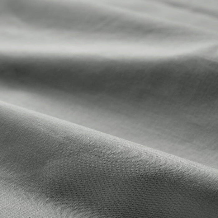 A closeup image of ikea fitted sheet of Extra soft and durable quality since the bedlinen is densely woven from fine yarn