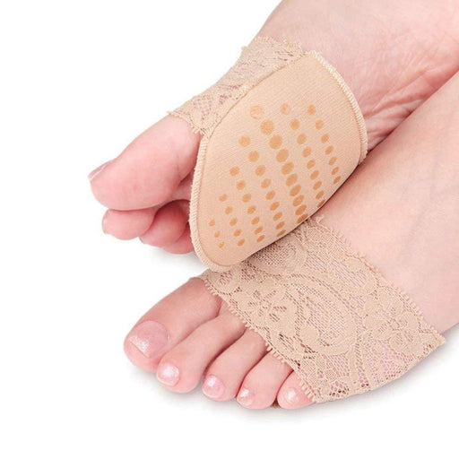 Lace High Heel Shoes Cushion Pads Anti Slip Forefoot Shock