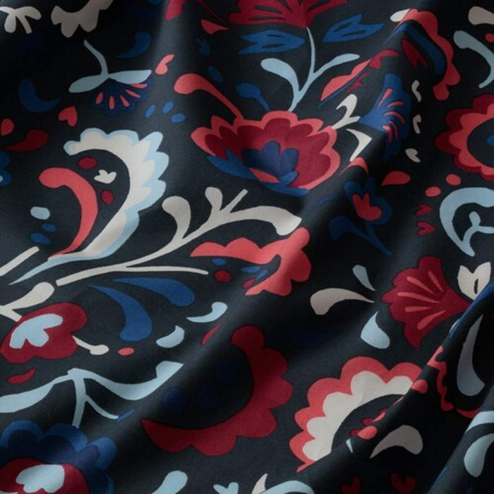 Close-up of multicolor cotton flat sheet from IKEA  10494322