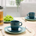 Whether you're a coffee or tea drinker, this set of four cups and saucers is a must-have for any household 30481823