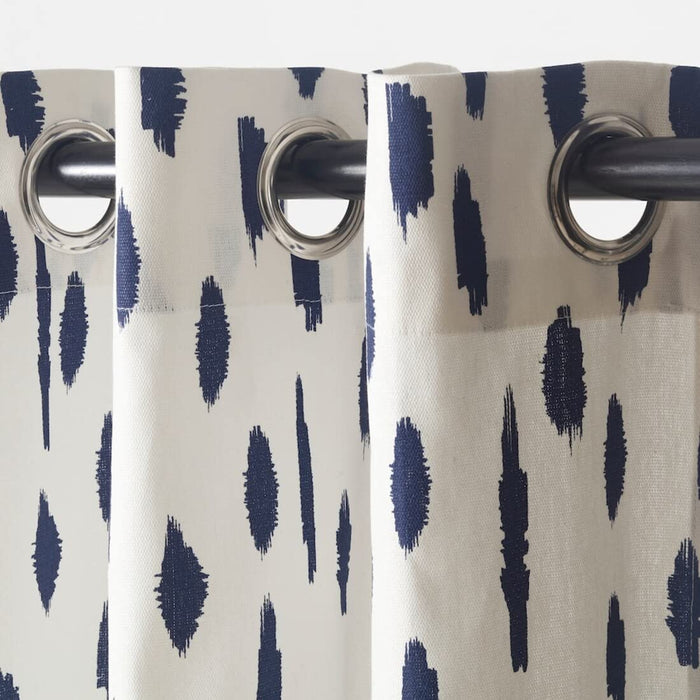 Buy Ikea LENDA Curtains with tie-Backs, 1 Pair, White, 140x150 cm