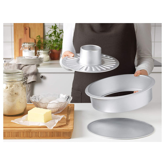 Digital Shoppy IKEA Loose-base cake tin, silver-colour -Kitchenware & tableware, Bakeware, Tins & molds, Loose-base cake tin, oven, microwave-60256984