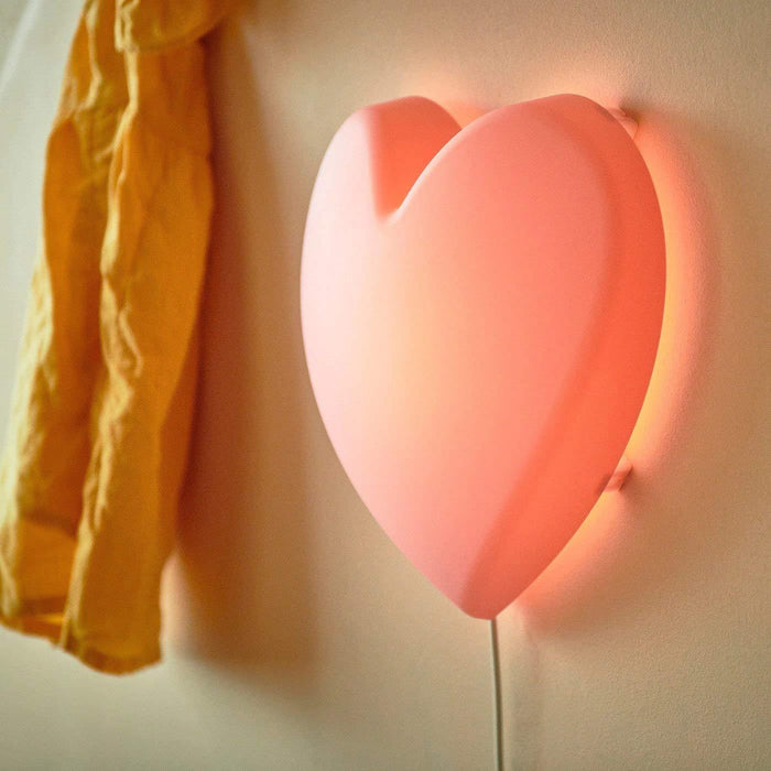 Digital Shoppy IKEA LED Wall Lamp, Heart Pink, online, price, decoration light, - digitalshoppy.in 30440804
