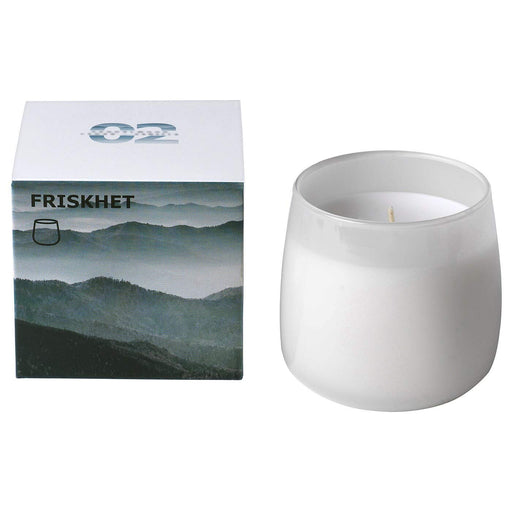 A long-lasting scented candle in a glass jar, providing hours of fragrance and ambiance.