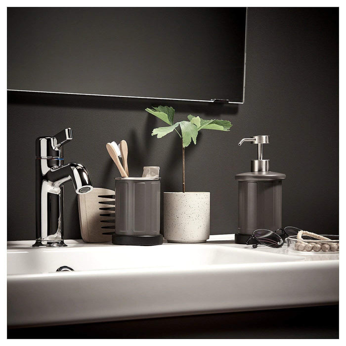 A toothbrush holder made of durable steel from IKEA 50349502