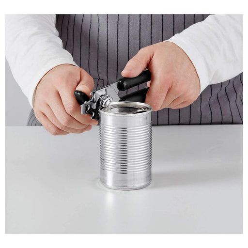 Digital Shoppy IKEA Stainless Steel Tin Can/Bottle Opener with Black Handle - digitalshoppy.in