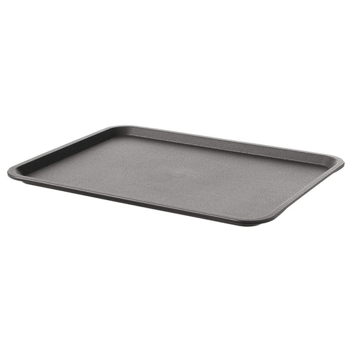 A gray tray  featuring a sleek and modern design, ideal for use in a professional or commercial setting. 37x29 cm (15x11 ")  30419949