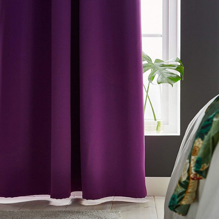 IKEA Block-Out Curtains, 1 Pair, Lilac, 145x300 cm (57x118) - Curtain, Window Curtain Online, Designer Curtain Online, Plain curtains, Curtains for home