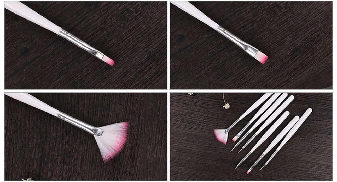 Digital Shoppy Nail Art Brush Set Pen Nail Art Tools - Pack of 7