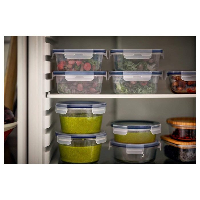 A square plastic container with a lid, perfect for storing cutted vegetables 30359177, 70361791