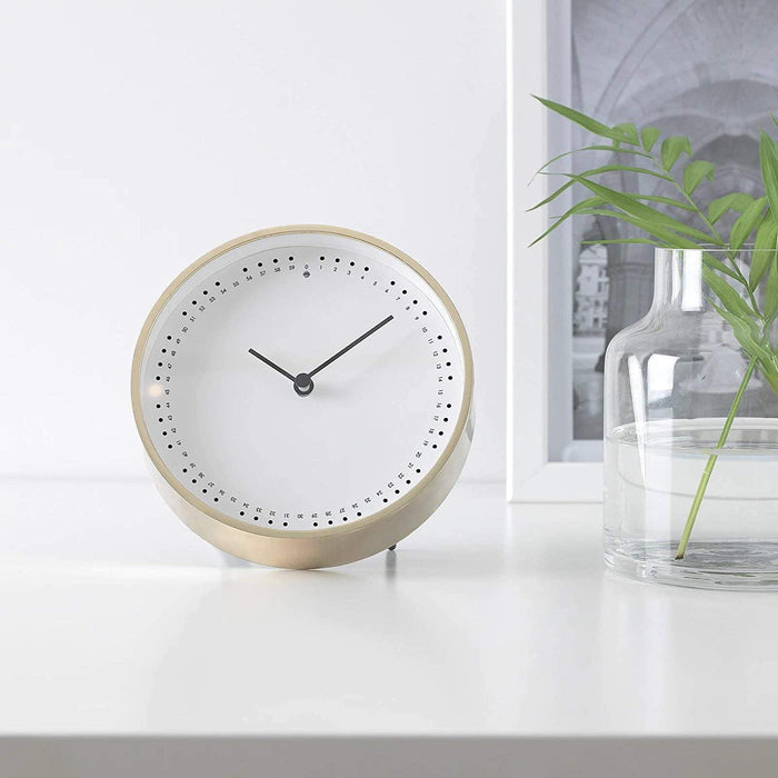 A minimalist alarm clock with easy-to-read numbers