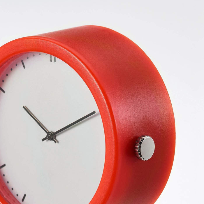 IKEA Clock - Red (16.5 cm (6 ½")) - digitalshoppy.in