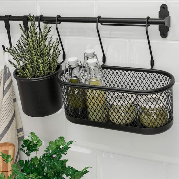 Digital Shoppy IKEA Container, black/mesh, 31x16 cm (12 1/4x6 1/4 ") ikea-container-black-online- price- india-container ikea- mesh-31x16-cm-12-1-4x6-1-4-digital-shoppy-90448835