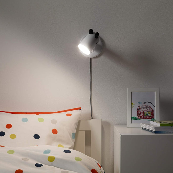 IKEA LED Wall Lamp, Polycarbonate Plastic, White - digitalshoppy.in