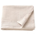 A Light grey/beige Bath towel with a soft, smooth texture