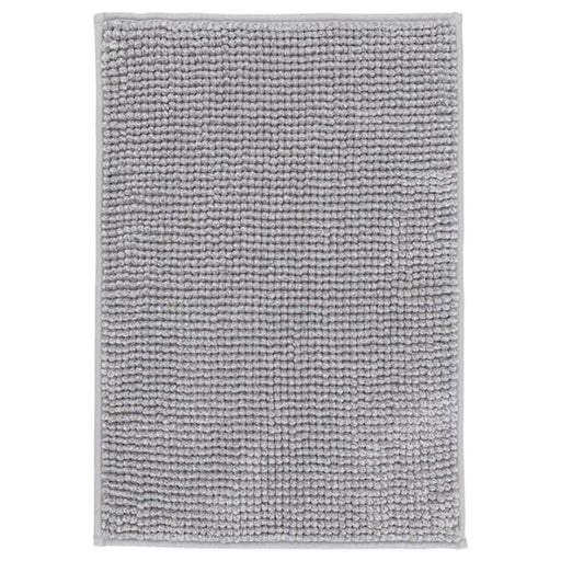 Grey-white bath mat from IKEA with plush texture and anti-slip backing for added safety and comfort 70422271