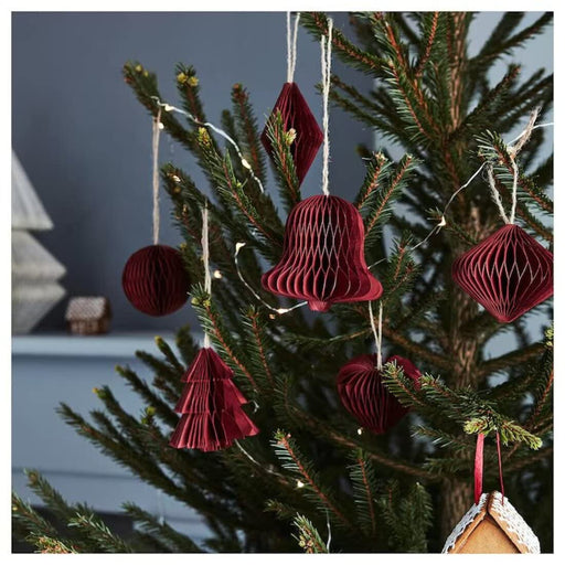 Set of 6 IKEA hanging decorations in a christmas tree  60529574