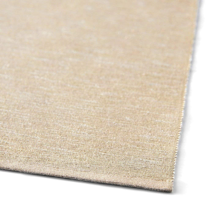 A neutral-toned table runner that blends seamlessly into your existing decor.