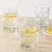 IKEA Water/Juice Glasses, Clear Glass/Patterned, 28 cl (9 oz) - Pack of 6 - digitalshoppy.in