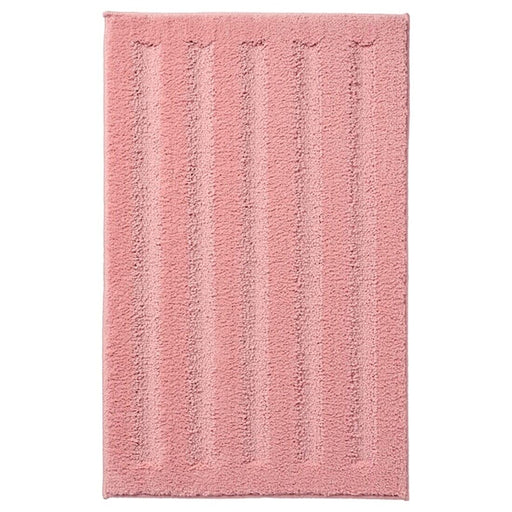 Pink bath mat from IKEA with plush texture and anti-slip backing for added safety and comfort 50465469
