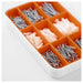 A comprehensive and affordable screw and plug set from IKEA in a storage box 20169248