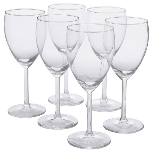 IKEA - SVALKA White wine glass, clear glass, H:7" (X6) - digitalshoppy.in