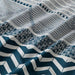 Close-up of blue and white cotton flat sheet from IKEA 40493887