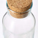 IKEA Carafe with Stopper, Clear Glass, Cork (0.5 l (17 oz)), Chic IKEA Carafe with Stopper - Clear Glass and Cork - 0.5 L Capacity - A close-up of the carafe, highlighting the clear glass and cork stopper with a modern and stylish look.  - digitalshoppy.in