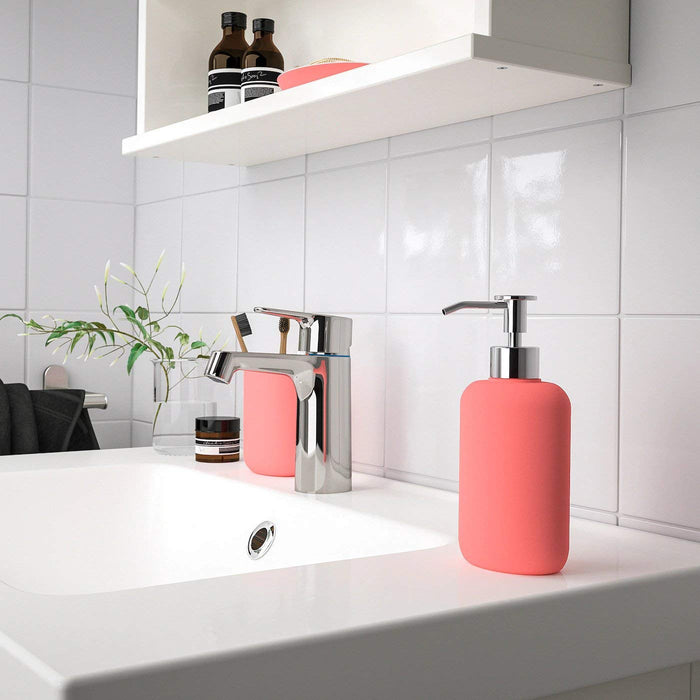soap dispenser with a pump to dispense liquid soap or lotion, made from high-quality