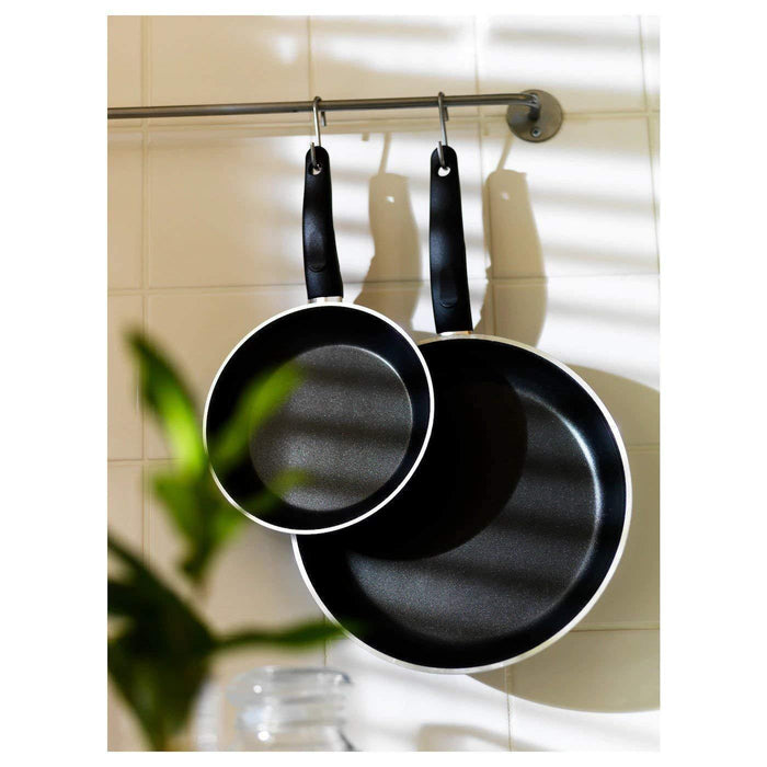 Digital Shoppy IKEA Frying Pan, Black - Set of 2 non stick kitchen appliance frying online price 90165973- Digital Shoppy