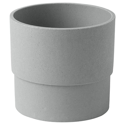 Digital Shoppy Grey IKEA plant pot with a 9cm diameter, suitable for indoor and outdoor use. 10395614