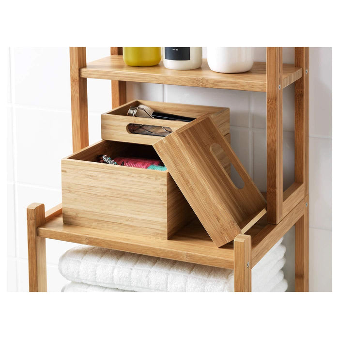 Digital Shoppy IKEA Bamboo Box - Set of 3 price, online,desk organaizers, storage box, (23x17x14 cm (9 ¼x6 ½x5 ½) 30281857