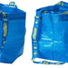 A blue  IKEA small tote bag with an affordable and durable construction, perfect for daily use.