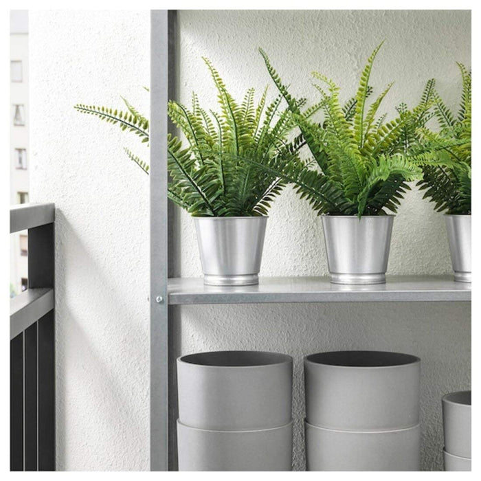 Digital Shoppy Practical and beautiful IKEA artificial potted fern, suitable for both indoor and outdoor settings, 9 cm  10433946