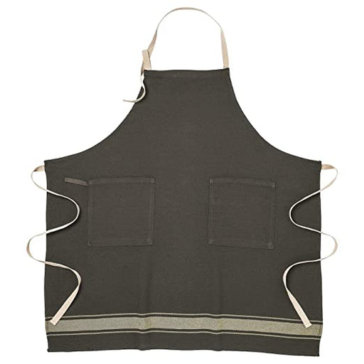 A black cotton apron with adjustable straps 70292627